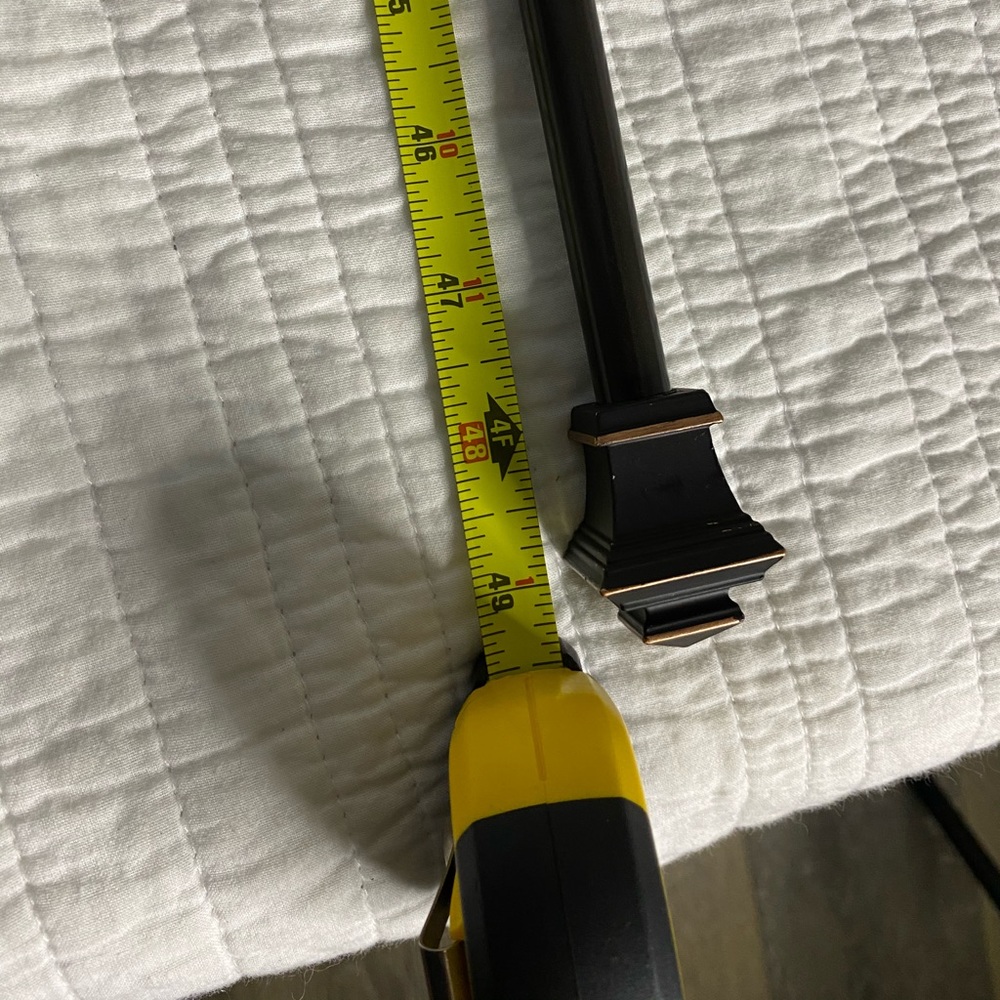 Dark Brown Curtain Rod